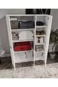 Buffet-armoire à 3 portes avec base et 9 compartiments en MDF % Armoire entièrement en MDF