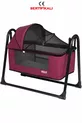 Berceau portable en lin luxueux avec filet, lavable, berceau berçant près de maman, berceau panier, berceau hamac