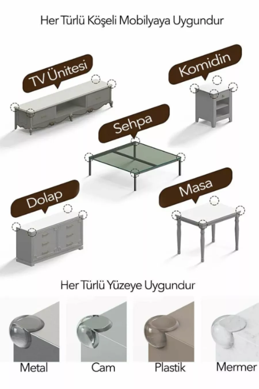 1 Protecteur d'angle de table pour bébé et enfant 1 pièce