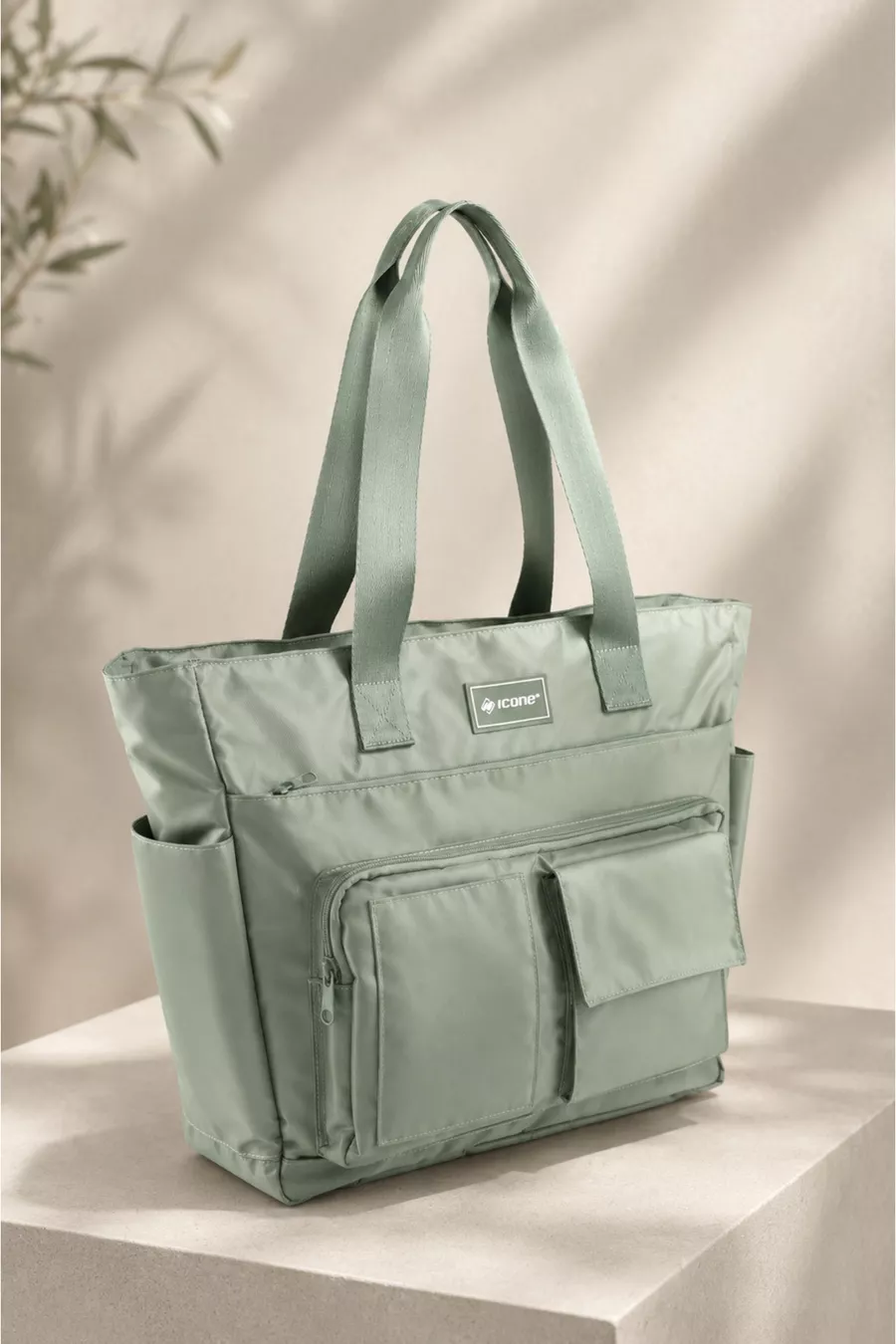 Sac à dos quotidien pour eau - Compartiment pour ordinateur portable, Détails matelassés, Multiples poches, Poche pour biberon, Accessoire pour valise, Sac maman bébé vert, Sac de soins pour bébé vert