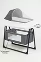 Neonest Lit à côté de la mère avec matelas épais, moustiquaire et tente, qui se balance. Berceau panier portable neuf Vison