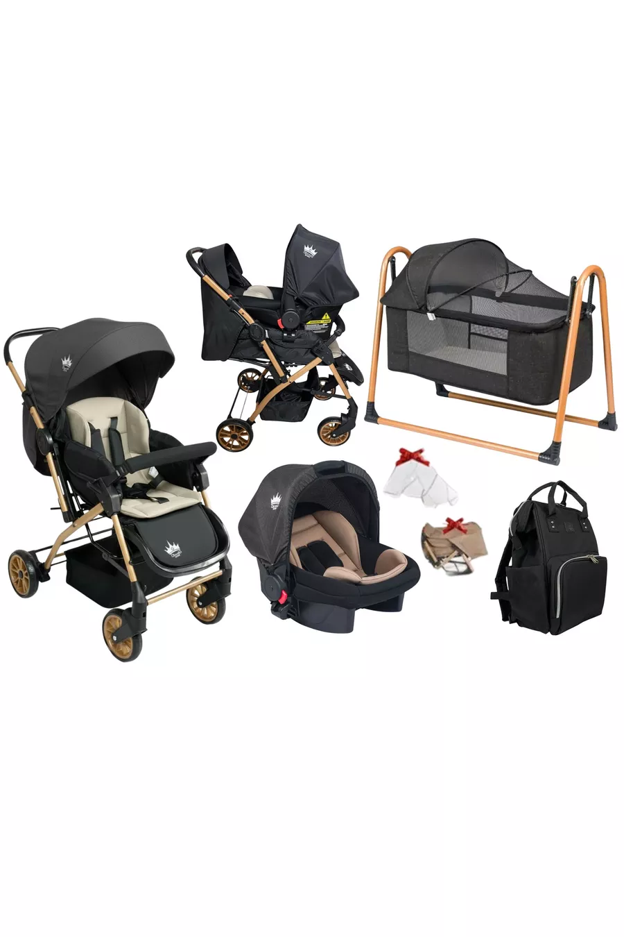 Aqua Poussette Double Sens Bébé Sac Berceau Ensemble Offre Anthracite