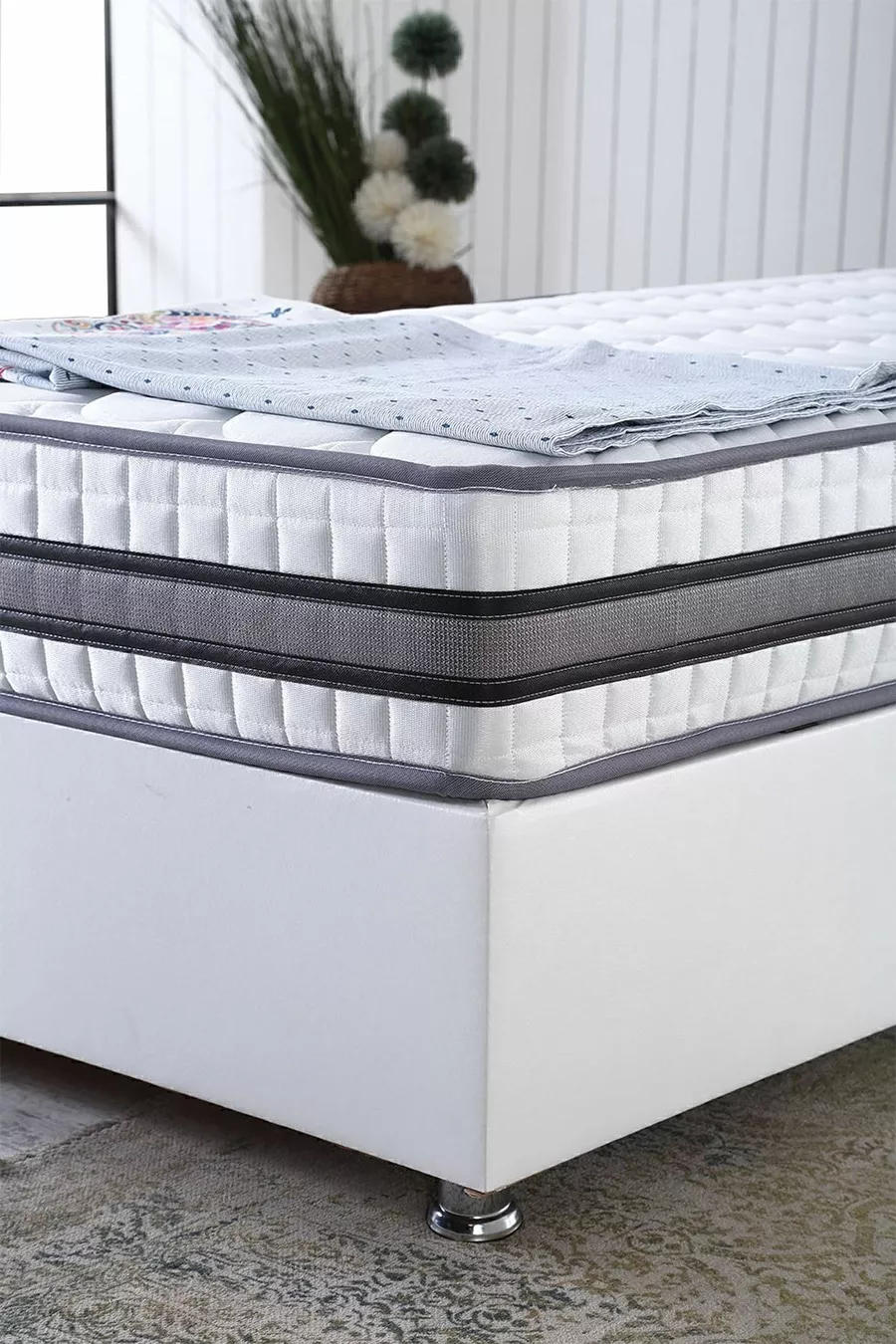Matelas à ressorts orthopédique complet Nano, options de taille, utilisation double face ( cm)
