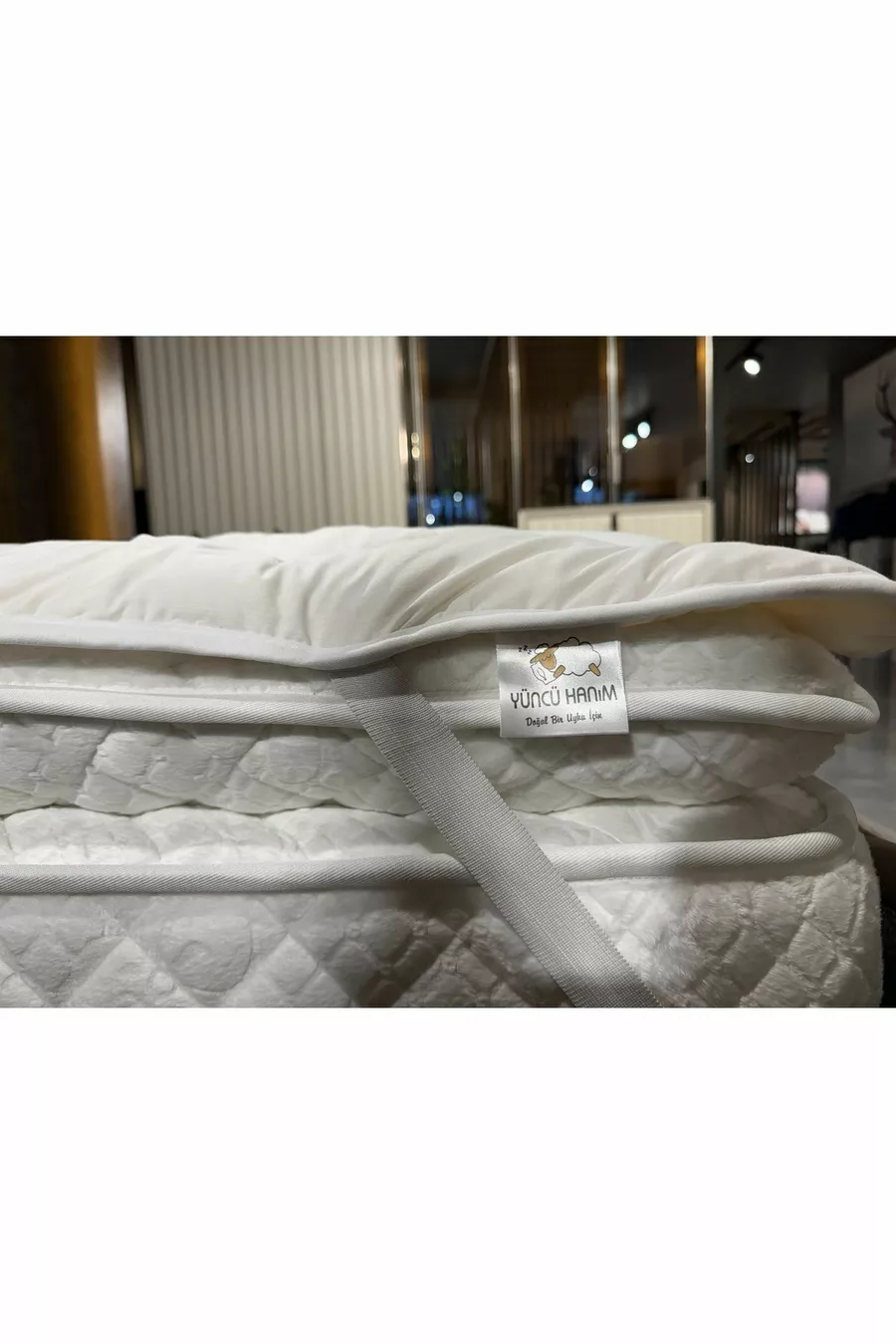 Matelas en Laine d'Agneau Mérinos, Protector de Matelas, Surmatelas ( % LAINE D'AGNEAU MÉRINOS)