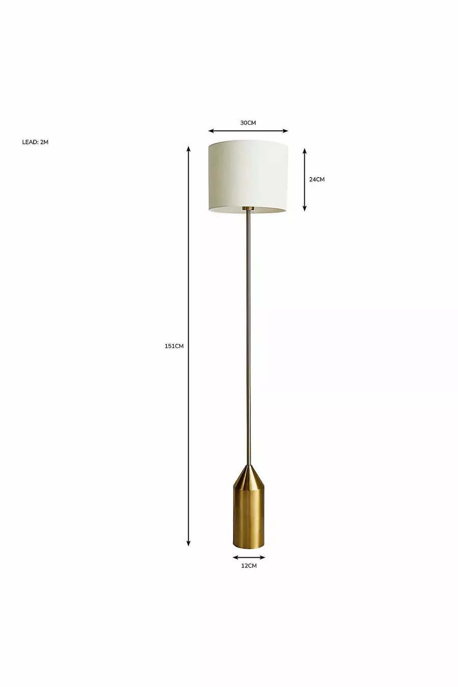 Lampadaire en forme de champignon au design moderne avec abat-jour en tissu