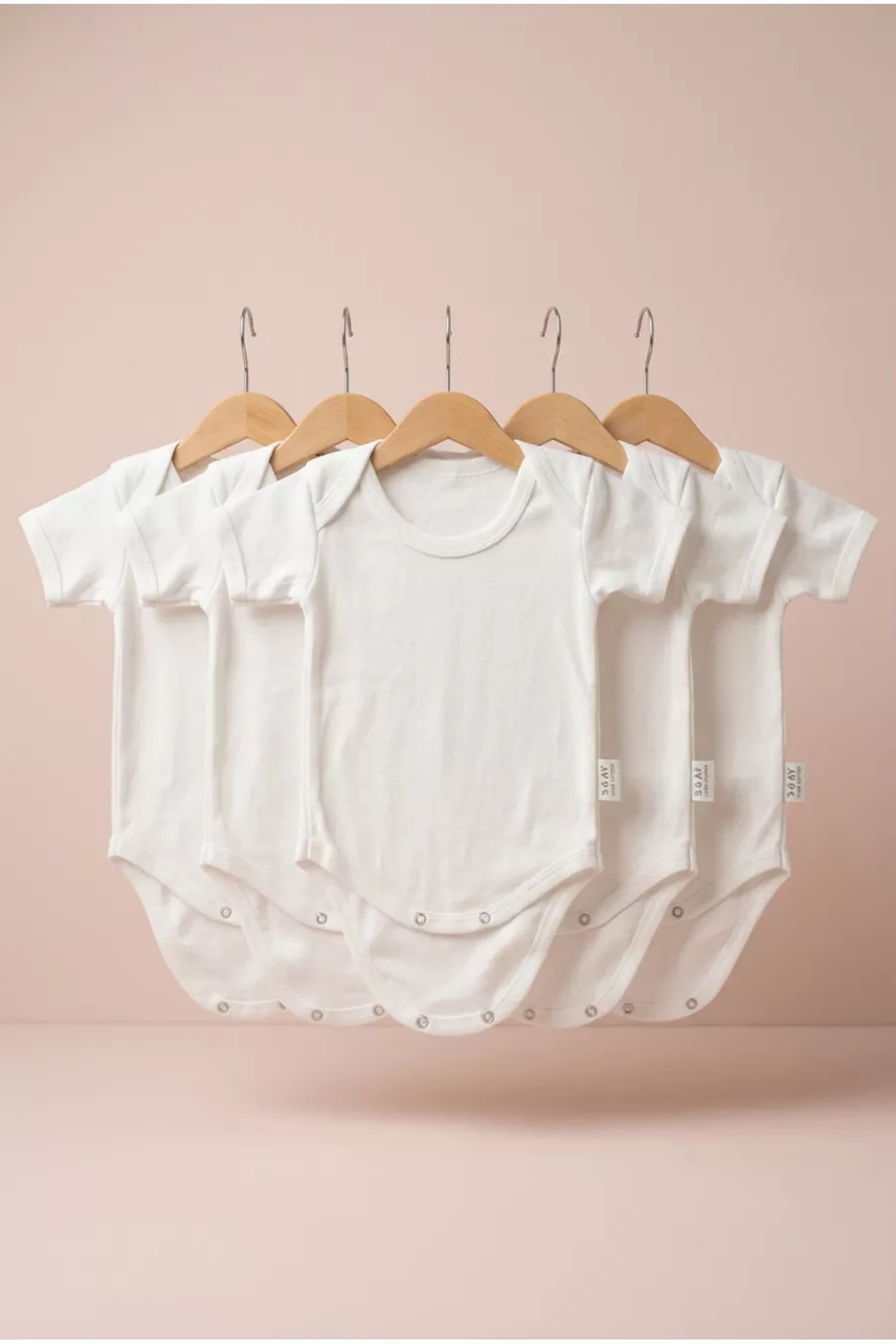 Body Bébé Manches Courtes Lot de 5 Set Body Unisexe Col Rond % Coton