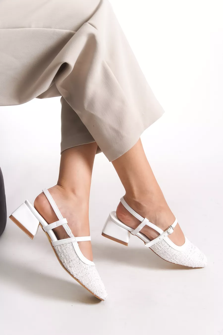 Chaussures à talons pour femmes Aanlarel  Blanc