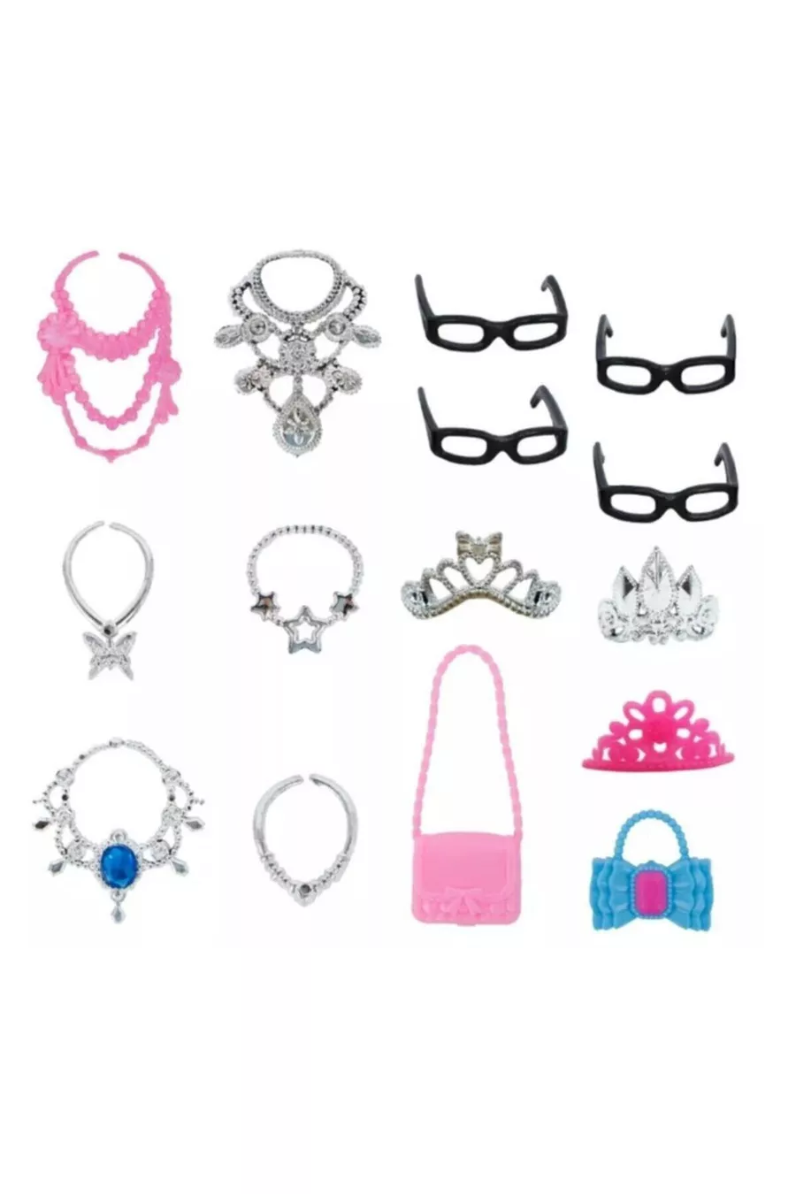  pièces de poupées et accessoires compatibles avec Barbie Frozen, comme sur l'image