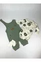 Grenouillère pour bébé garçon avec broderie d'ours, ensemble de 3 pièces – Body, grenouillère et chaussettes | Vêtements pour bébé de 3, 6, 9 mois