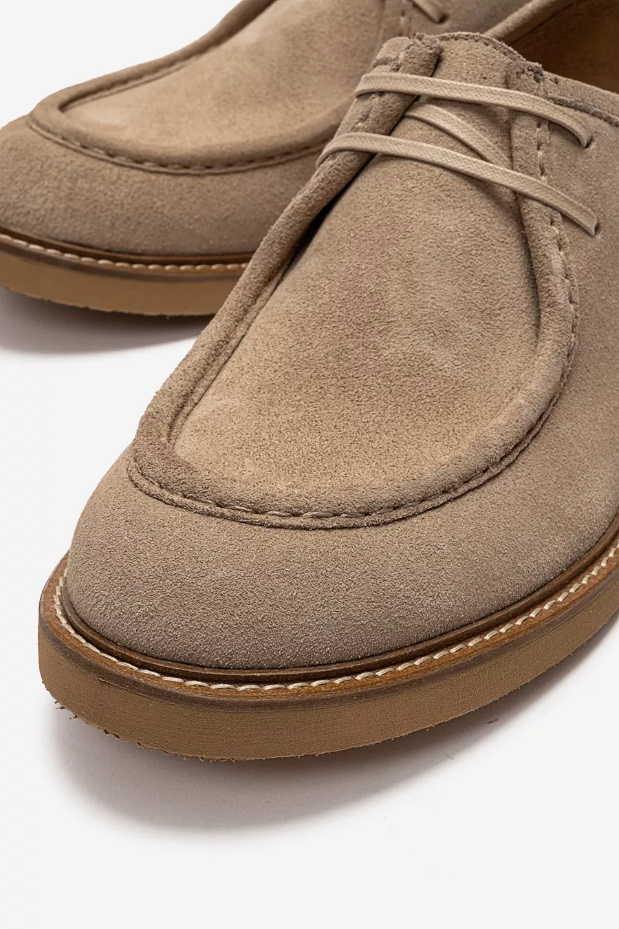 Chaussures Quotidiennes Pour Hommes En Cuir Véritable Avec Semelle Eva Suède Sable