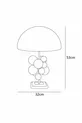Lampe de table globe colorée