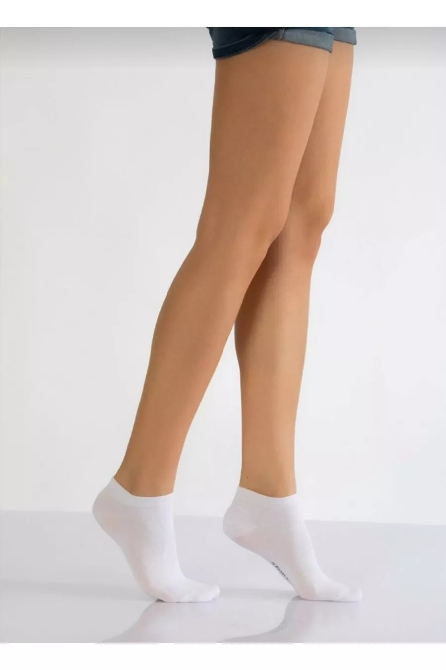 6 Paires de Sneakers Chaussettes Courtes d'Été Unisexes Blanches
