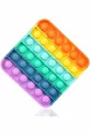 Popit Carré Arc-en-ciel Jouet Sensoriel Développement Mental Jeu Anti-Stress ,,5cm Pop It