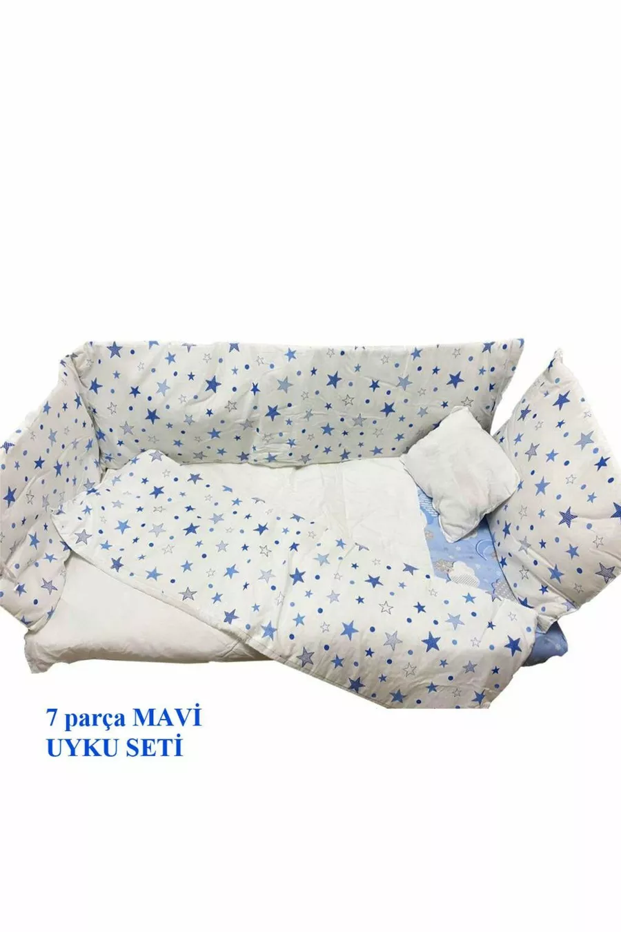 Petit berceau bercé pour bébé avec lit et ensemble de sommeil bleu, cadeau