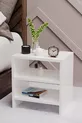 Table de chevet à 2 étagères, table de chevet pour chambre à coucher, table de chevet avec compartiments, table de chevet de chevet