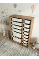 Armoire à Jouets Polyvalente avec Tiroirs et Unité de Rangement – Organisateur de Chambre d’Enfant avec Étiquette Cadeau