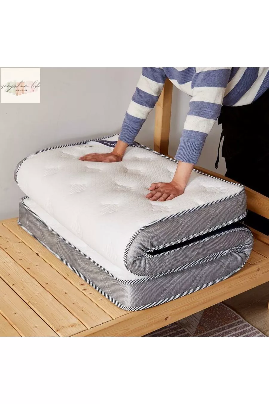 Protège-matelas orthopédique en viscoélastique & surmatelas avec élastique 5 cm