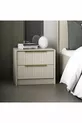 Kale Luxe Soft 2 tiroirs table de chevet avec membrane en travertin