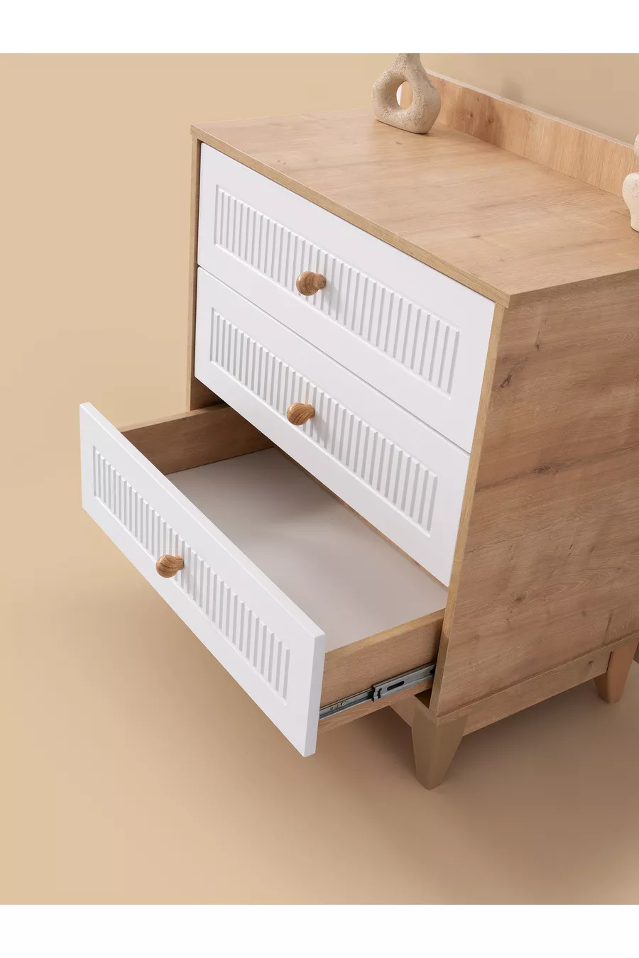 Armoire polyvalente Strada, commode avec tiroirs, commode avec portes, commode à 3 tiroirs