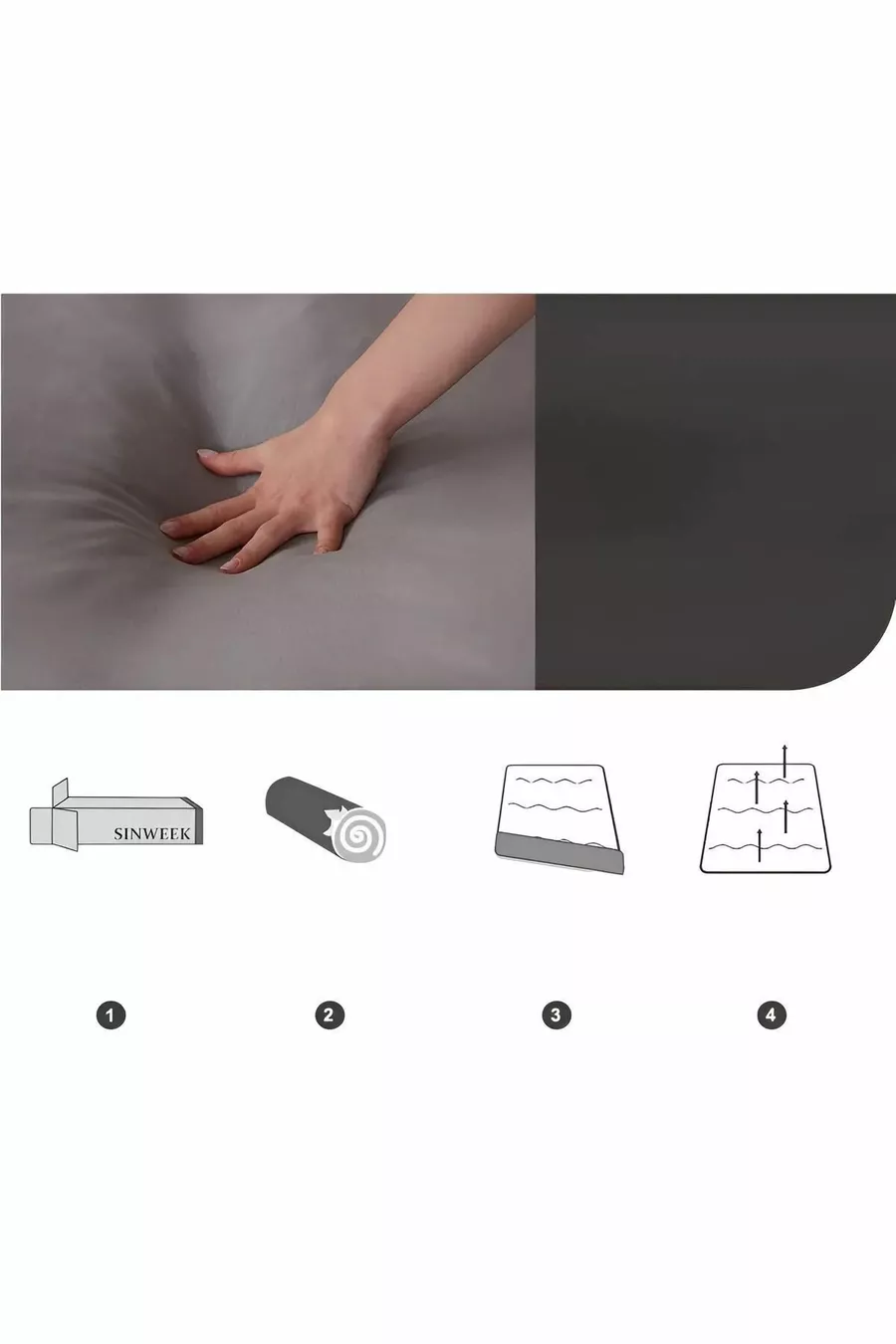 Lit modèle Lori & Lit d'activité & Lit d'appoint & Matelas rembourré avec housse à fermeture éclair