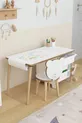 Table d'activité avec rouleau de papier à dessin, bureau pour enfants, armoire à jouets