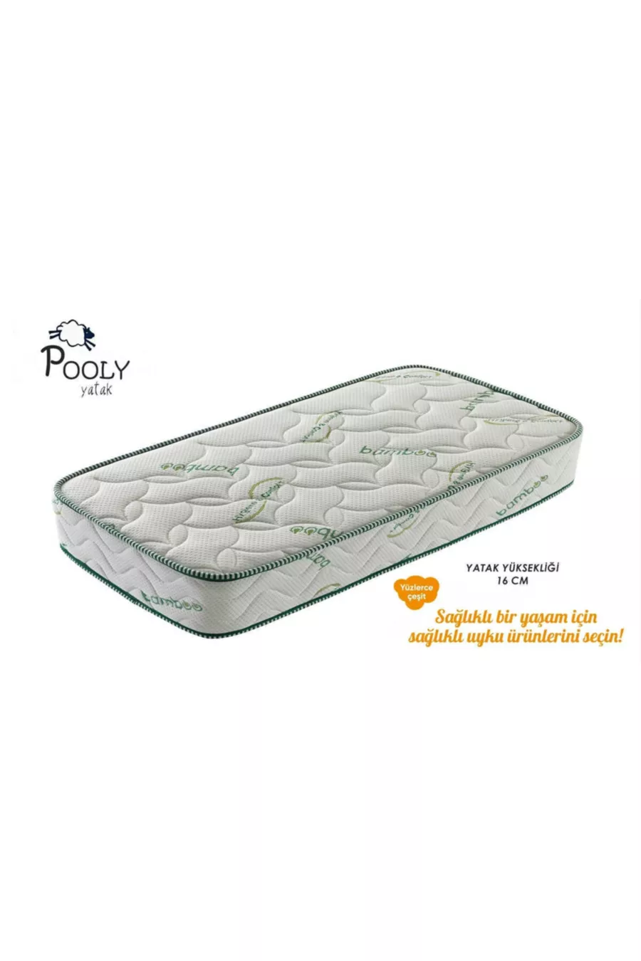 Matelas à ressorts orthopédiques en bambou * cm Matelas à ressorts orthopédique en bambou simple