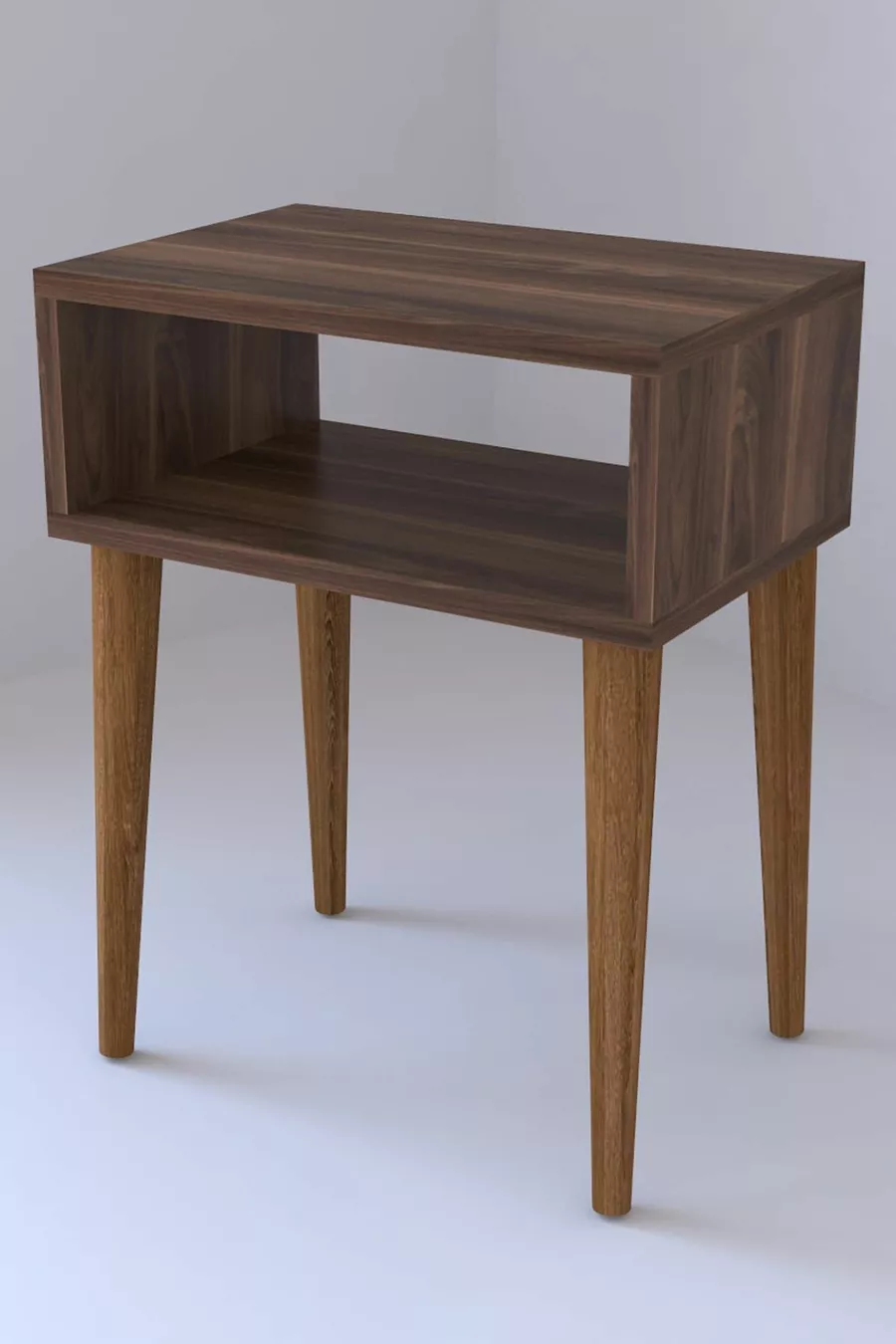 Table de chevet rétro - Noyer