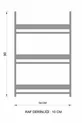 Bibliothèque éducative blanche Montessori pour chambre d'enfant