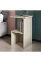 Table de chevet et table d'appoint moderne Roisin en travertin