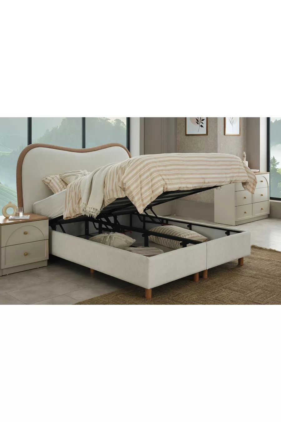 ENSEMBLE DE CHAMBRE À COUCHER CAPRA BOHÈME, 6 PORTES