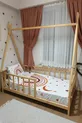 Lit Montessori pour bébé et enfant unisexe en bois naturel