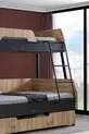 Lits superposés, Lits superposés larges Alba avec petit lit, cm - cm