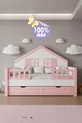 % Lit Montessori pour enfants en MDF avec tiroirs, rose