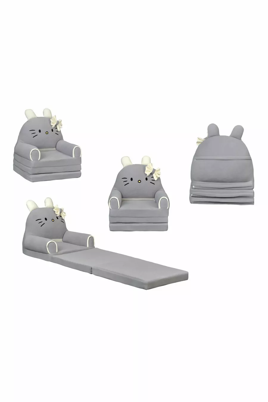 Chaise enfant portable Polar à 3 niveaux, lit pour enfant lavable et transportable