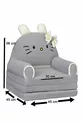 Chaise enfant portable Polar à 3 niveaux, lit pour enfant lavable et transportable