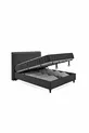 Lit Ionic Energy Pro - Base Lento - Ensemble Tête de Lit Somni 3 pièces - Noir