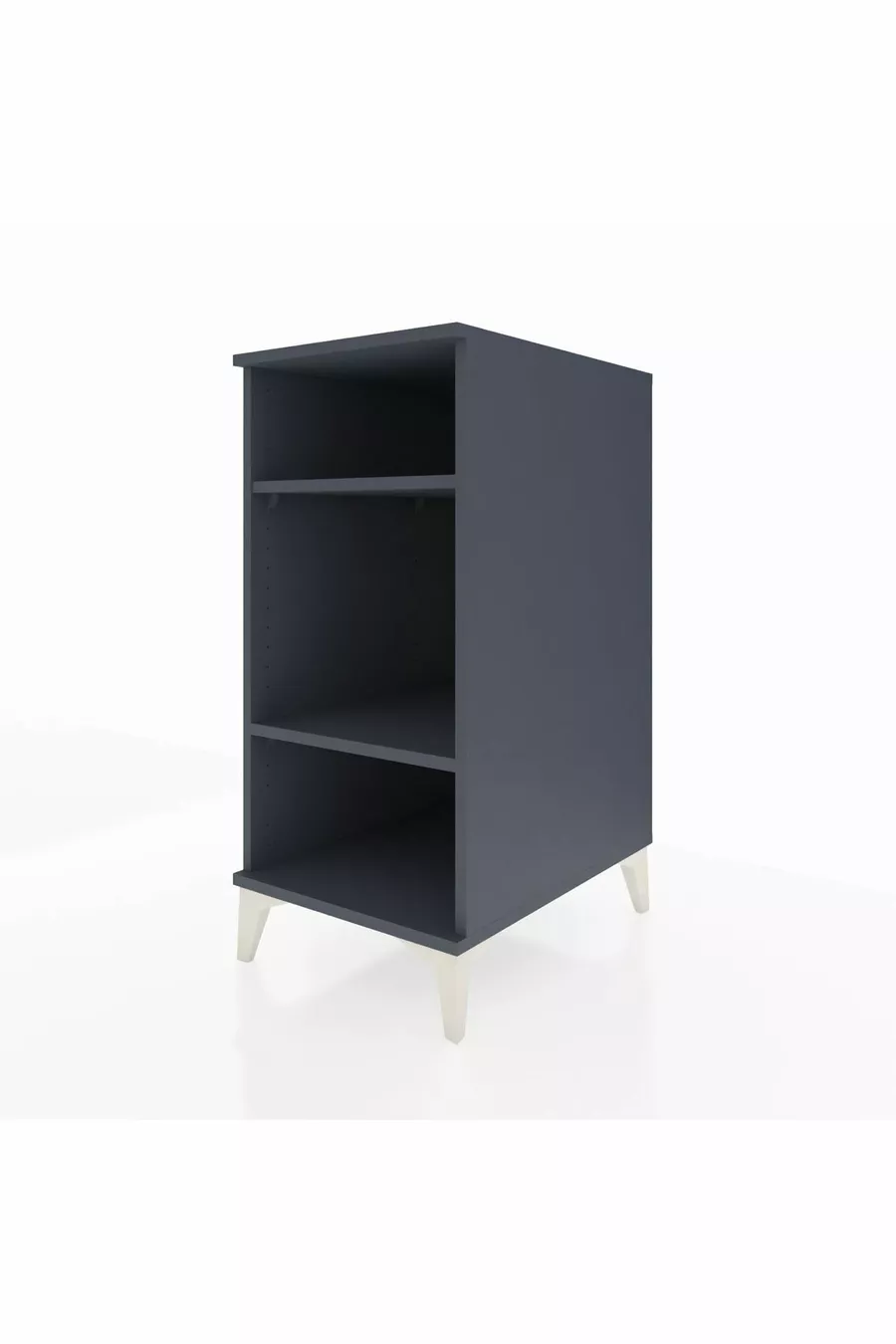 Chevet Kronos à 2 étagères Anthracite-Anthracite