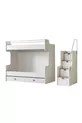 Lit superposé, Lit superposé avec tiroirs Zenit Plus, Armoire à 3 portes, 3 matelas confort
