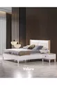 Ensemble de chambre à coucher en bois (Armoire + Commode + Table de chevet + Lit)