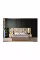 Ensemble de chambre à coucher Bahar (beige vison)