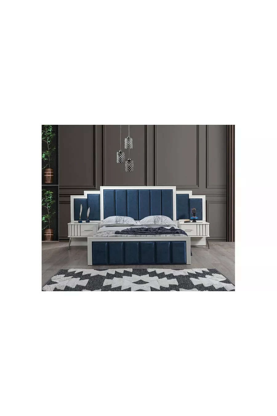 Ensemble de chambre à coucher Erva à base de MDF