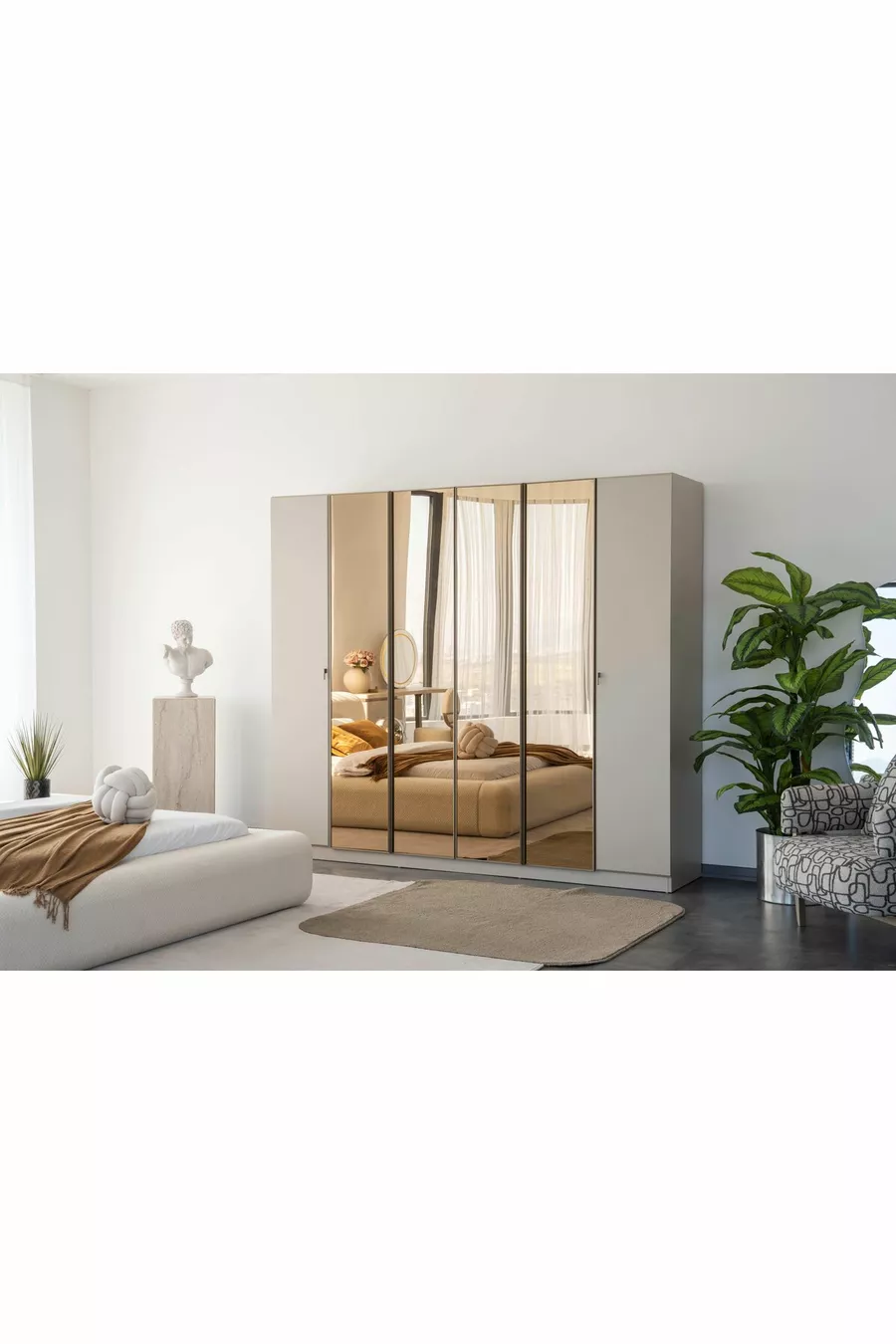 ENSEMBLE DE CHAMBRE À COUCHER MOCHA