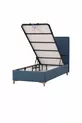 Ensemble tête de lit et sommier coffre Gold Therapy Bleu (LIT NON INCLUS)