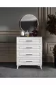 Ensemble de chambre à coucher complet en MDF blanc avec 6 portes, montage gratuit