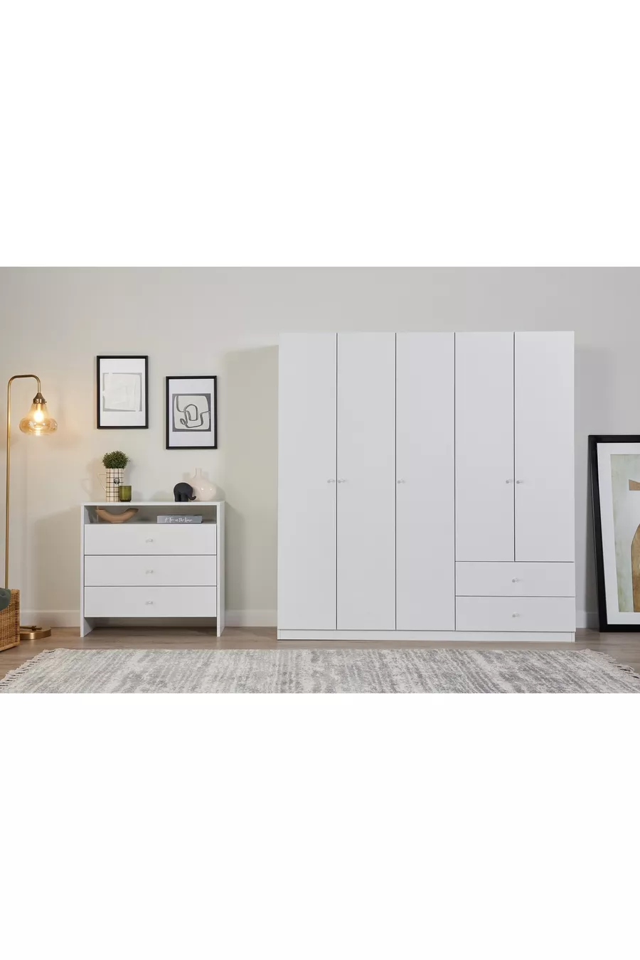 Ensemble de chambre à coucher Bien, 5 portes