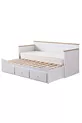 Lit superposé avec tiroirs, Lit double Marmaris Divan avec sommier relevable + Matelas doux