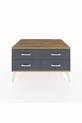 Commode Kronos 4 étagères Anthracite-Sapin/Anthracite