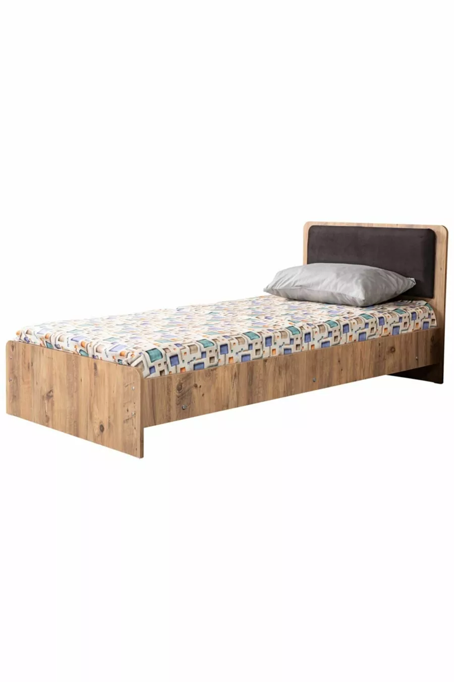 Lits superposés, Lit superposé naturel avec bureau et 2 matelas confort
