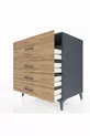 Commode Kronos 4 tiroirs Anthracite-Pin