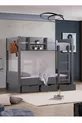 Lit superposé Ranza Asya avec tiroirs amovibles, 2 matelas Comfort